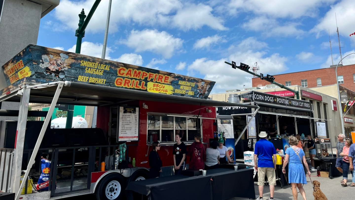 Campfire Grill and The Gravy Train at a street event