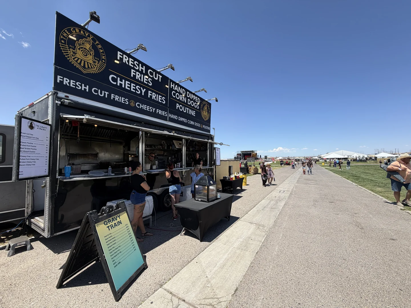 The Gravy Train at an outdoor open-field event