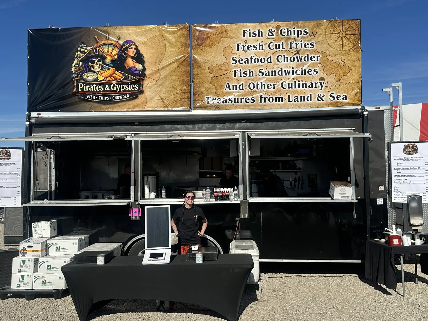 Pirates & Gypsies truck at a desert event