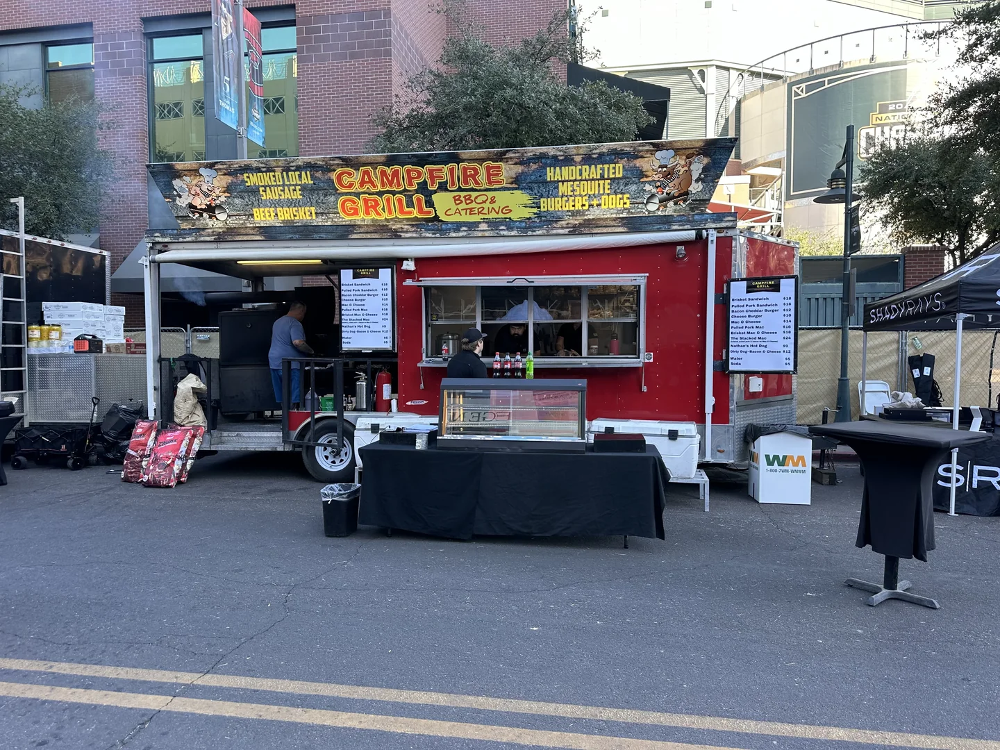Campfire Grill truck on the street at The Hondo Rodeo