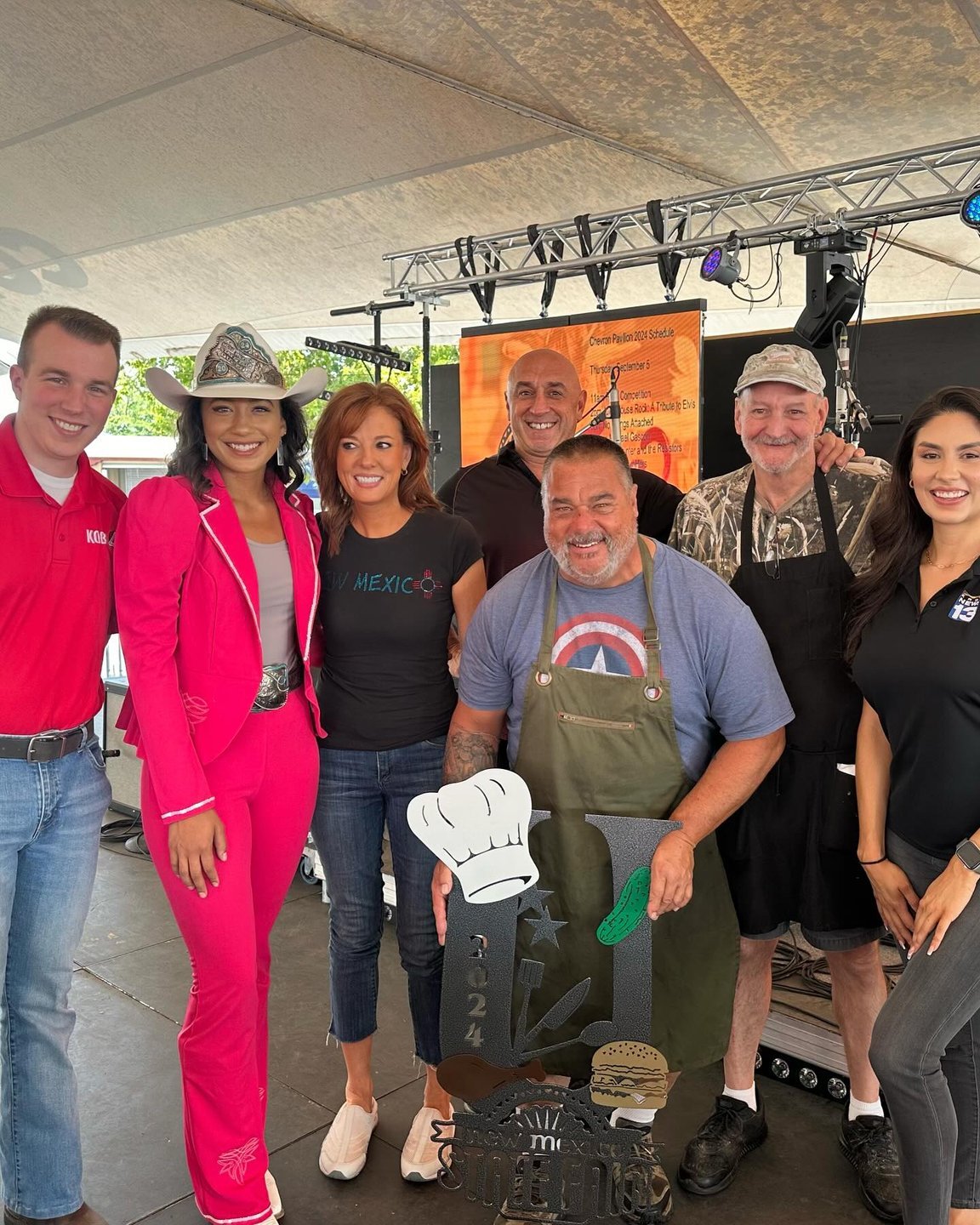 Sixon team at New Mexico State Fair winning first place in the Unique Food Contest